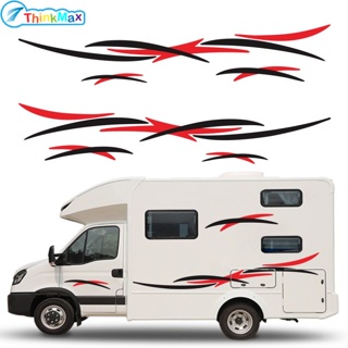 ชุดสติกเกอร์ไวนิล ลายกราฟฟิค สําหรับ Caravan RV Travel Trailer