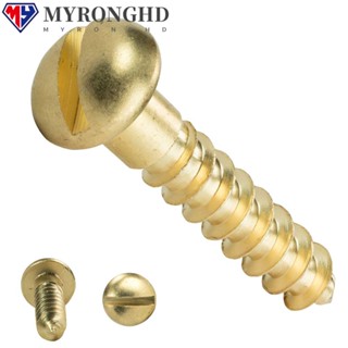 Myronghd สกรูไม้ ดอกต๊าป ทองเหลือง