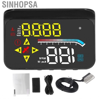 Sinhopsa gauge speed auto accessories Auto OBD2 +  Systerm HUD Head‑Up Display Digital Car Speed Projector Universal