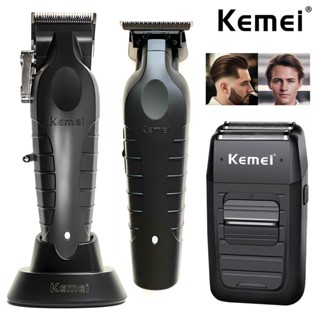 Kemei เครื่องโกนหนวดไฟฟ้าสำหรับผู้ชาย, เครื่องที่ตัดขน KM-1102 KM-2299 KM-2296 เครื่องตัดผมมืออาชีพ