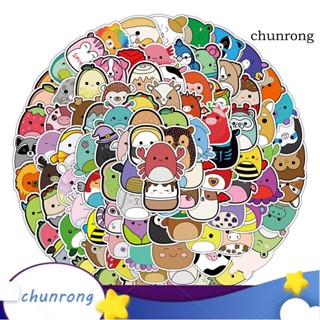 Chunrong สติกเกอร์ ลายสัตว์น่ารัก กันน้ํา ทนทาน สําหรับติดตกแต่งขวดน้ํา แล็ปท็อป เหมาะกับเด็ก วัยรุ่น และผู้ใหญ่ 100 ชิ้น