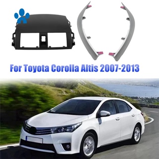 แผงแดชบอร์ดเครื่องปรับอากาศ 1 ชุด และแถบตกแต่ง แบบเปลี่ยน สําหรับ Toyota Corolla 2007-2013