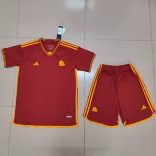 เสื้อกีฬาแขนสั้น ลายทีมชาติฟุตบอล Roma 23-24 S-XXL ชุดเหย้า สําหรับผู้ชาย AAA