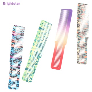 Brightstar หวีปัตตาเลี่ยนตัดผม แบบแบน ป้องกันไฟฟ้าสถิตย์ สําหรับผู้ชาย