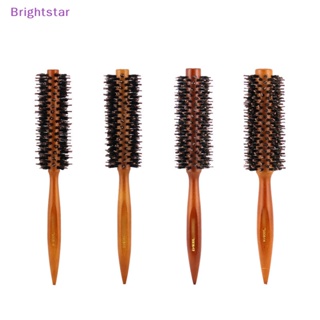 Brightstar แปรงหวีผมไนล่อน ทรงกลม สําหรับผู้หญิง และผู้ชาย