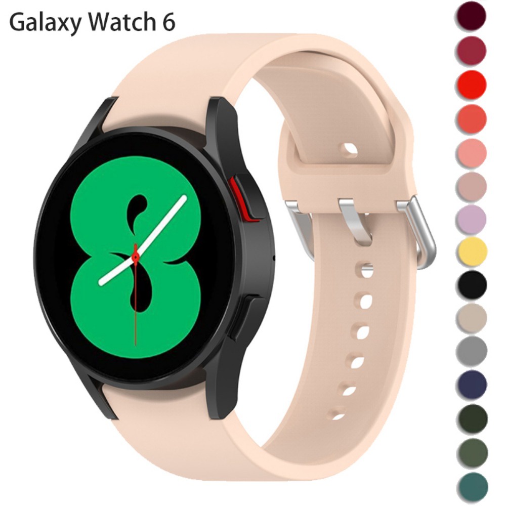สายนาฬิกาข้อมือซิลิโคน ไม่มีช่องว่าง สําหรับ Samsung Galaxy Watch 6 4 5 Pro 47 มม. 45 มม. 44 มม. 40 มม. 46 มม. 42 มม. 20 มม. Watch6