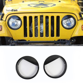 ฝาครอบไฟหน้ารถยนต์ สําหรับ Jeep Wrangler TJ 1997-2006