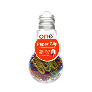 ONE ลวดเสียบกระดาษ 28มม. คละสี 150ตัว ONE ZD-002