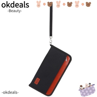 Okdeals กระเป๋าใส่หนังสือเดินทาง บัตรประจําตัว บล็อก RFID สําหรับผู้ชาย ผู้หญิง ครอบครัว