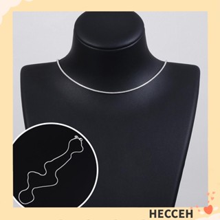 Hecceh สร้อยคอโซ่งู เงินสเตอร์ลิง 925 16 18 20 22 24 นิ้ว ของขวัญ สําหรับผู้หญิง ผู้ชาย