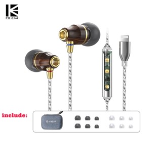 Kbear KW1 หูฟังอินเอียร์ Hifi DD แบบมีสาย 3.5 มม. สําหรับโทรศัพท์มือถือ หูฟัง ไมโครโฟน มอนิเตอร์