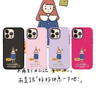 Casetify X It Ok by Luckylulu RosePink เคสโทรศัพท์มือถือแบบนิ่ม ใส กันกระแทก สําหรับ iPhone 15 14 13 12 11 Pro MAX IX XS MAX XR 6 6s 7 8 Plus