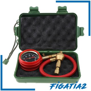 [Figatia2] เกจวัดความดันลมยาง พร้อมท่อ ยืดหยุ่น 5-70PSI YX 098