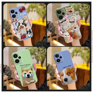 Liquid silicone shell cute Phone Case For Redmi Note12 Turbo/Xiaomi Poco F5 5G
phone case Solid color Lens package Cartoon soft shell