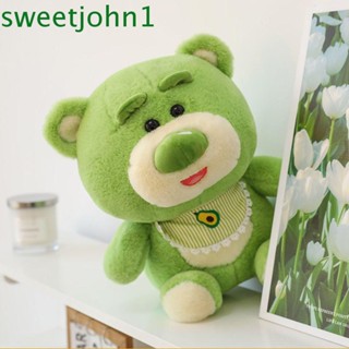 Sweetjohn ตุ๊กตาหมีอะโวคาโด้ สีเขียว น่ารัก ขนาด 25 ซม. 35 ซม. 45 ซม. ของเล่นสําหรับเด็ก