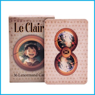 ไพ่ทาโรต์ Le Claire Lenormand Oracle Decks ของเล่นเสริมความบันเทิง สําหรับเด็ก