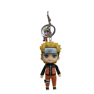 Cartoon Cute Naruto Handheld Naruto Sasuke Kakashi Schoolbag Pendant Doll Chain Small Gift Keychain