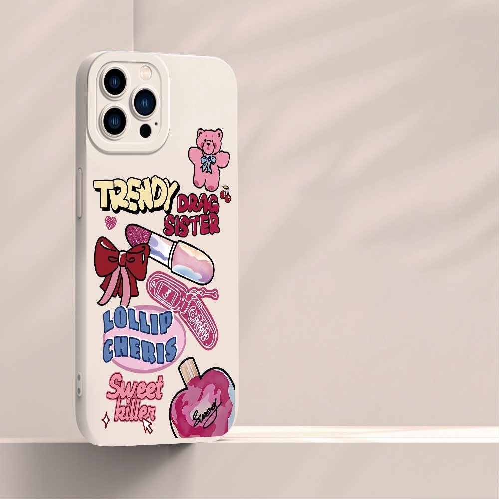 Samsung Galaxy S21 S20 S10 S9 S8 FE Plus Ultra S21+ S20+ 5G เคสซัมซุง สำหรับ Trendy Drag Sister เคส เคสโทรศัพท์ ราคา ถูกที่สุด ดีลบีเคเค แกลเลอรีภาพที่ 5
