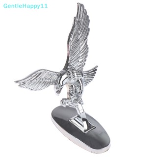 Gentlehappy ป้ายสัญลักษณ์นกอินทรีย์ 3D สีโครเมี่ยม สําหรับติดตกแต่งรถยนต์