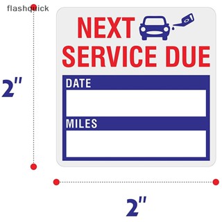 Flashquick 150/300 ชิ้น มีประโยชน์ 5 * 5 ซม. สี่เหลี่ยม เปลี่ยนน้ํามัน สติกเกอร์เตือนบริการบํารุงรักษา Nice