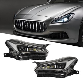 YiChe อัพเกรดการเปลี่ยนไฟหน้าแบบ LED แบบ Adaptive Matrix ใหม่สำหรับ Maserati Quattroporte M156 2014-2017