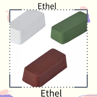 Ethel1 ชุดอุปกรณ์ขัด สีเขียว ขาว น้ําตาล 12.6 ออนซ์ 3 ชิ้น อุปกรณ์เจียร โลหะ อลูมิเนียม ปานกลาง หยาบ DIY