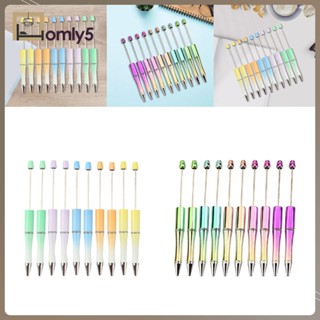 [Homyl5] ชุดปากกาลูกลื่น ลูกปัด 10 ชิ้น สําหรับห้องเรียน สอบ DIY