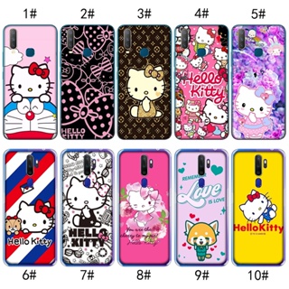 เคสใส ลายคิตตี้น่ารัก สําหรับ OPPO A3s A5 A5s A7 A9 A52 A72 A92 A53 A32 2020 MZD55