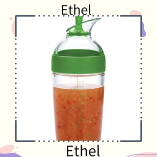 Ethel1 ขวดใส่น้ําสลัด 8.5 ออนซ์ ไร้ BPA ทนทาน สีเขียว สําหรับห้องครัว