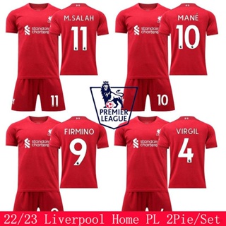 เสื้อกีฬาแขนสั้น ลายทีมชาติฟุตบอล LFC 2022-2023 2 ชิ้น ต่อชุด