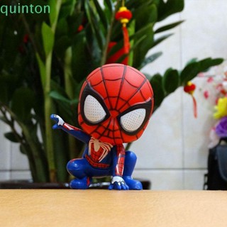 Quinton โมเดลตุ๊กตาฟิกเกอร์ Spiderman Kawaii Marvel Hero ขนาดเล็ก ของเล่นสะสม สําหรับเด็ก