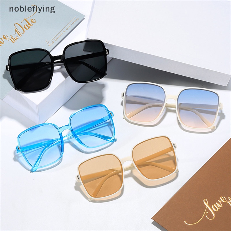 Nf แว่นตากันแดด ทรงสี่เหลี่ยม ไล่โทนสี ป้องกันรังสียูวี สไตล์เรโทร สําหรับผู้หญิง