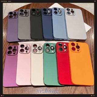 เคสโทรศัพท์มือถือ TPU นิ่ม กันรอยขีดข่วน กันฝุ่น หลากสี เรียบง่าย สําหรับ iPhone 13 14 Pro Max