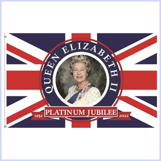 Jubilee Decorations ธงแจ็คแพลตตินัม ยูเนี่ยน 2022 สีสดใส สําหรับตกแต่งสหราชอาณาจักร cingth