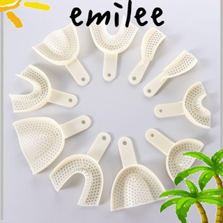 Emilee ถาดพลาสติก สําหรับใส่ฟันปลอม 10 ชิ้น ต่อชุด