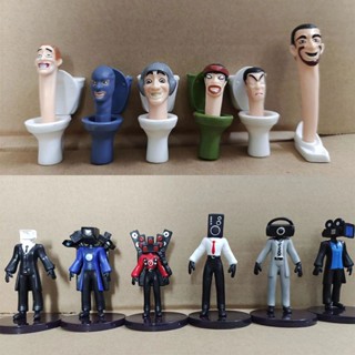 ตุ๊กตาฟิกเกอร์ Skibidi Toilet Action Figure Game ของเล่นสําหรับเด็ก 12 ชิ้น