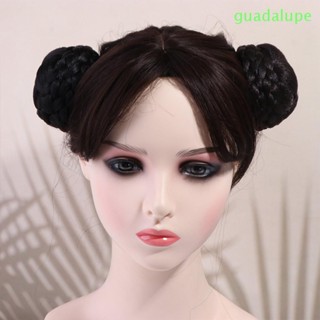 Guadalupe ถักผม ซาลาเปา ผู้หญิง เต้นรํา คลุมผม วิก Scrunchies Chignon วิกผม ชิ้นห่อ