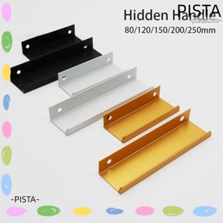 Pista ที่จับดึงเฟอร์นิเจอร์ แบบยาว อะลูมิเนียมอัลลอย ทนทาน สีขาว สีดํา สีทอง DIY สําหรับตู้ ลิ้นชัก ตู้กับข้าว