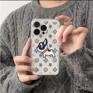 เคสป้องกันโทรศัพท์มือถือใส แบบนิ่ม ลายลูกสุนัข สําหรับ iPhone 13 11 12 147 8p xs xr xsmax