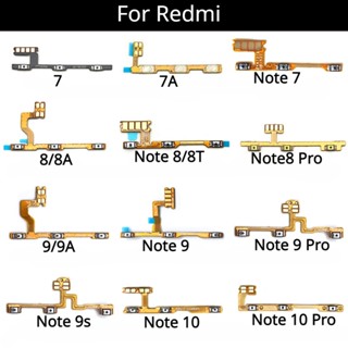 ปุ่มเปิดปิดเสียงกล้อง สายเคเบิ้ลอ่อน สําหรับ Xiaomi Redmi 7 7A 8 8A 9 9A Note 7 8 8T 9 10 Pro 9s MI 10T Lite 10