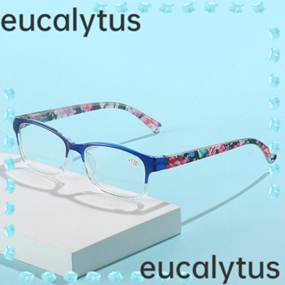 Eucalytus1 แว่นตาอ่านหนังสือ กรอบเบาพิเศษ แบบพกพา หรูหรา สไตล์วินเทจ