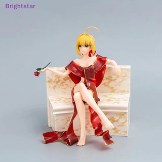 Brightstar ใหม่ โมเดลฟิกเกอร์อนิเมะ Saber Fate Stay night เซ็กซี่ 18 ซม. สีแดง สําหรับแขวนตกแต่งโซฟา