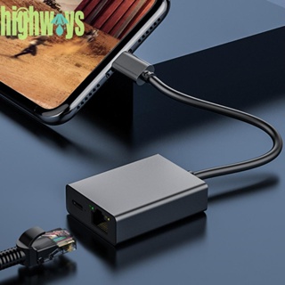 อะแดปเตอร์การ์ดเครือข่ายอีเธอร์เน็ต Type C เป็นอีเธอร์เน็ต USB 1000Mbps [highways.th]