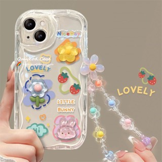 เคสโทรศัพท์มือถือแบบนิ่ม ลายดอกไม้ พร้อมสายโซ่คล้อง สําหรับ Samsung A14 A13 A12 A53 A52 A51 A04 A03S A22 A23 A24 A32 A33 A34 A50 A30 A50S A54