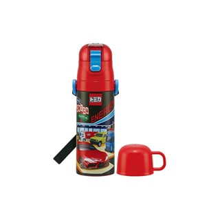 Skater Childrens 2WAY Stainless Steel Kids Water Bottle with Cup 430ml Tomica 22 Boys SKDC4-A