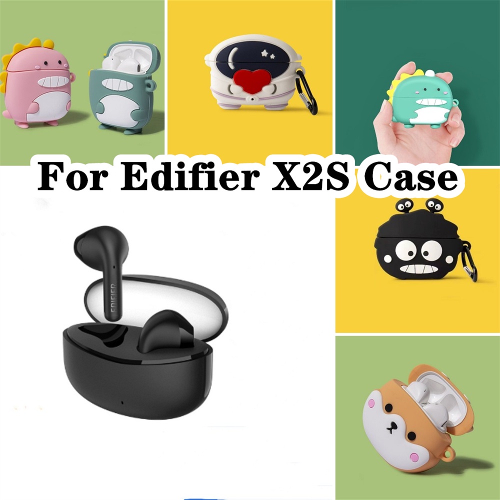 สําหรับ Edifier X2S กรณีการ์ตูนมังกรเรียบง่ายสําหรับ Edifier X2S ปลอกหูฟังแบบนุ่มฝาครอบ