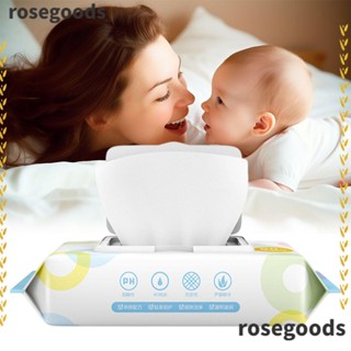 Rosegoods1 ทิชชู่เปียก ผ้าเช็ดทําความสะอาด แบบพกพา 80 องศา สําหรับเด็ก