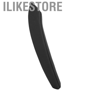 Ilikestore Inner Door Panel Handle Trim  ABS+Leather Black Pull Cover Leather Left‑Hand Driving Rear Left Fit for E70 X5 2006‑2013