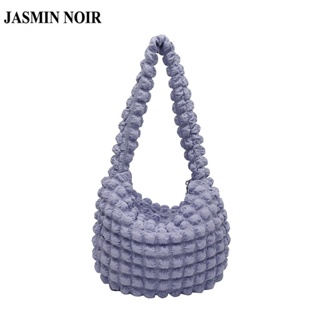 Jasmin NOIR กระเป๋าถือ กระเป๋าสะพายไหล่ สะพายข้าง ลายสก๊อต ขนาดใหญ่ สําหรับสตรี