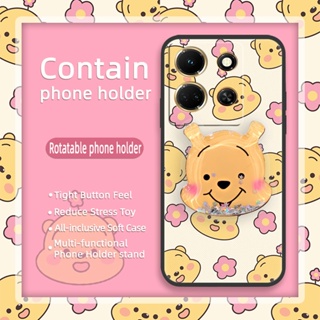 drift sand TPU Phone Case For infinix Note30 4G/X6833B Back Cover Kickstand protective Silicone Cartoon Waterproof Durable